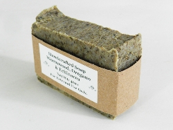 Lard and Lye Soap with Sweet Wormwood, Oregano, Echinacea and Lemongrass Essential Oil.-2