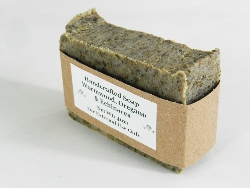 Lard and Lye Soap with Sweet Wormwood, Oregano, Echinacea and Lemongrass Essential Oil.-4