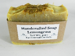 Lard and Lye Bar Soap with Lemongrass and Lemongrass Essential Oil