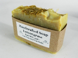 Lard and Lye Bar Soap with Lemongrass and Lemongrass Essential Oil-2