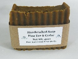 Lard and Lye Bar Soap with Pine Tar and Cedar Wood-3