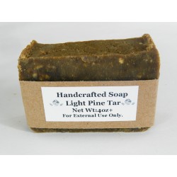 Lard and Lye Bar Soap with Light Pine Tar