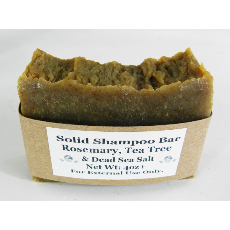 Solid Shampoo Bar Rosemary Tea Tree & Sea Salt for Oily Hair Types