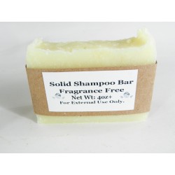 Solid Shampoo Bar, Unscented, SLS Free
