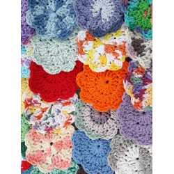 Floral Shaped Cotton Crochet Facial Scrubbies Makeup Removers Wholesale