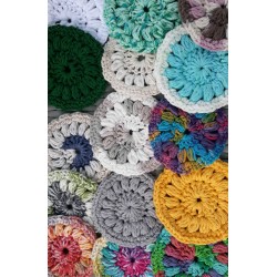 Round Cotton Crochet Puff Stitch Facial Scrubbies Makeup Removers Wholesale