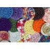 Round Cotton Crochet Puff Stitch Facial Scrubbies Makeup Removers Wholesale