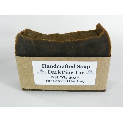 Lard and Lye Bar Soap with Dark Pine Tar (Closed Kiln)