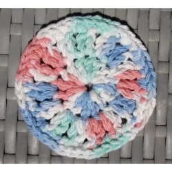 Simple Round Cotton Crochet Facial Scrubbies Makeup Removers Wholesale