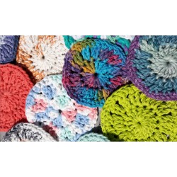 Simple Round Cotton Crochet Facial Scrubbies Makeup Removers Wholesale