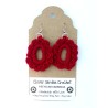 Recycled Pull Tab Crochet Cabochon Style Earrings, Wholesale