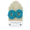 Recycled Pull Tab Crochet Cabochon Style Earrings, Wholesale