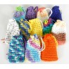 Cotton Crochet Soap Sacks, Bags, Savers, Wholesale