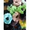 3.5" Wholesale Crochet Velveteen Chenille Scrunchies.