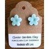 Porcelain Clay Flower Stud Earrings in Pastel Colors, Wholesale