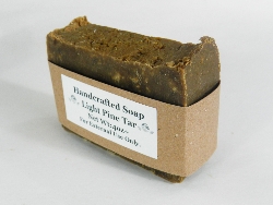 Soap Loaf - Lard and Lye Light Pine Tar Soap - 9 Bars-0