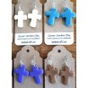 Porcelain Clay Plain Colors Christian Cross Earrings Wholesale