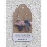 Porcelain Clay Patterned Christian Cross Earrings Wholesale