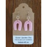 Porcelain Clay U Shaped Plain Colored Earrings Wholesale