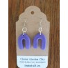 Porcelain Clay U Shaped Plain Colored Earrings Wholesale