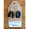 Porcelain Clay U Shaped Plain Colored Earrings Wholesale