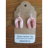 Porcelain Clay U Shaped Patterned Earrings Wholesale