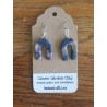 Porcelain Clay U Shaped Patterned Earrings Wholesale