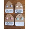 Porcelain Clay Pastel Colored Star Stud Earrings, Wholesale