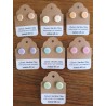 Porcelain Clay Pastel Circle Stud Earrings, Wholesale