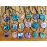 Porcelain Clay Planet Themed Pendant Necklaces, Wholesale