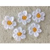 Daisy Flower Crochet  Drop  Earrings