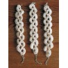 Crochet Boho Braid Bracelet, Ecru Off White, Adjustable From 7" To 8.5"+  Wholesale