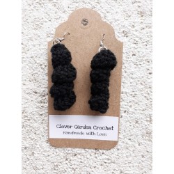 Twist Twirl Crochet  Drop  Earrings, Mixed