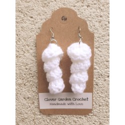 Twist Twirl Crochet  Drop  Earrings, Mixed