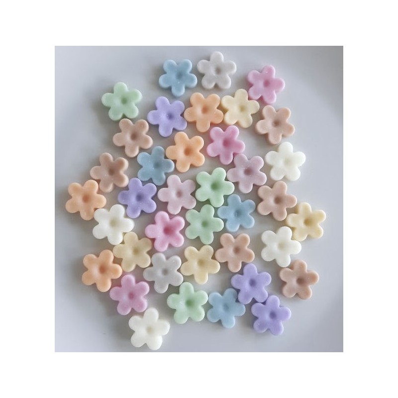 Pairs of Porcelain Clay Pastel Flowers For Stud  Earring Making