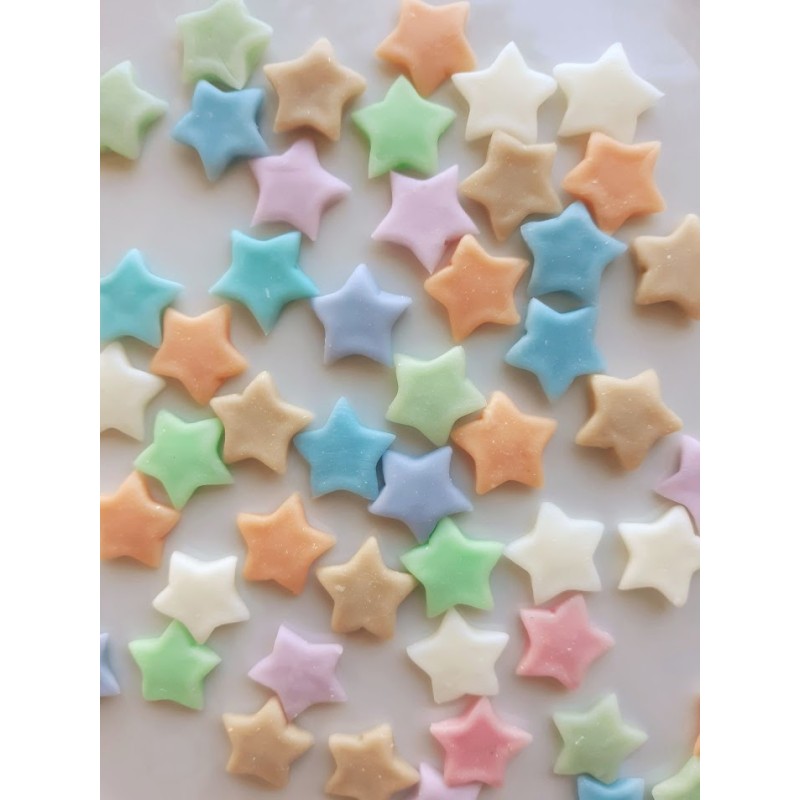 Pairs of Porcelain Clay Pastel Stars For Stud  Earring Making