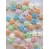 Pairs of Porcelain Clay Pastel Stars For Stud  Earring Making