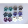 Pairs of Porcelain Clay Flowers in Neutral Tones For Stud  Earring Making