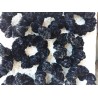 3.5" Wholesale Black Crochet Velveteen Chenille Scrunchies.