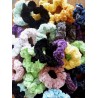 Pick Your Colors! 3.5" Wholesale Crochet Velveteen Chenille Scrunchies.