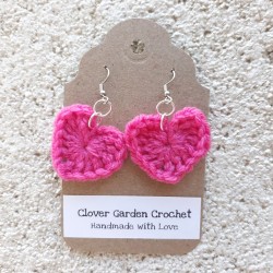 Hot Pink Heart Crochet...