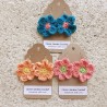 Bright Colored Daisy Flower Crochet  Drop  Earrings, Wholesale