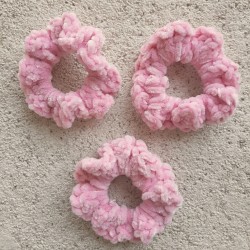3 Pack of 3.5" Pink Crochet...