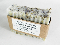 Lard and Lye Soap - English Lavender and Oatmeal-3