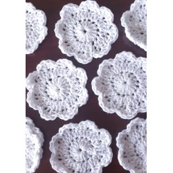 10 Pack of Soft White Facial Scrubbies or Makeup Removers