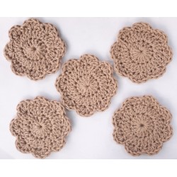 10 Pack of Soft Beige Facial Scrubbies or Makeup Removers