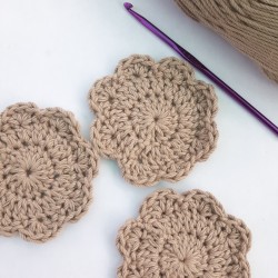 10 Pack of Soft Beige Facial Scrubbies or Makeup Removers
