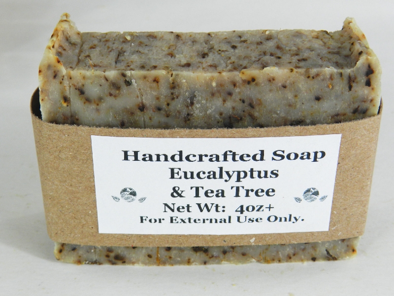 Lard and Lye Soap with Eucalypus and Tea Tree Essential Oil