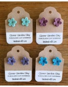 Wholesale Porcelain Clay Earrings. Handmade in the USA